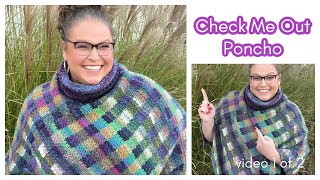 BEGINNER FRIENDLY CROCHET - Check Me Out Gingham Plaid Crochet Poncho - Free Pattern - Video 1 of 2 by Marly Bird 88,520 views 6 months ago 42 minutes