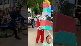 OMG Last Girl! 😂 Falling Boxes# Santa Christmas Viral Funny! #shorts#viralvideo# #trendingshorts #