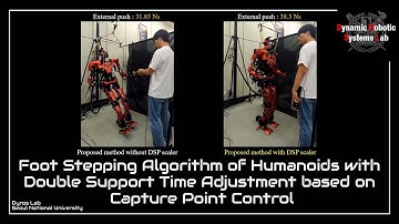 [ICRA] Foot Stepping Algo of Humanoids with Double Support Time Adj based on Capture Point Ctrl