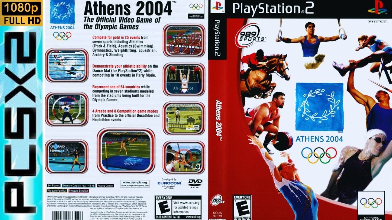 Athens 2004 (PCSX2) Jogando em 2024! [1080p 60 FPS] - Gameplay