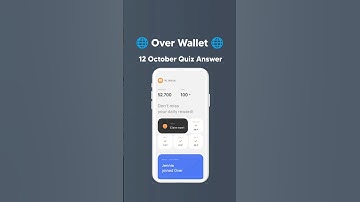 🌐 Over Wallet Quiz Answers Today  #overprotocol #overwallet #crypto #short #shorts #wallet_offer