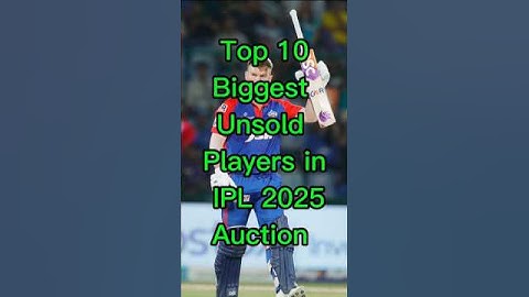 Top 10 Biggest Unsold Players in IPL 2025 Auction(part1) #ipl #ipl2025 #davidwarner #kanewilliamson