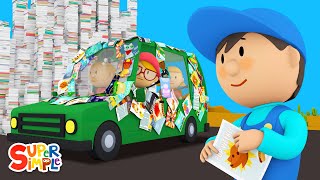 Oh, no! A Family Van is plastered with Magazines | Carl's Car Wash by Super Simple TV - Kids Shows & Cartoons 914,272 views 3 years ago 7 minutes, 53 seconds