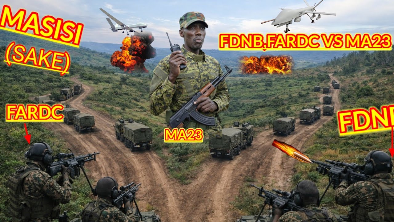 AMAKURU ATEYUBWOBA LE 07/03/2026#FDNB#FARDC#BAKOZE#OPERATION#MASISI#SAKE DRONE ZISHENYE IBIRINDIRO