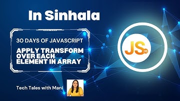 LeetCode 2635 Apply Transform Over Each Element in Array in Sinhala | Day 4 | Tech Tales with Mani
