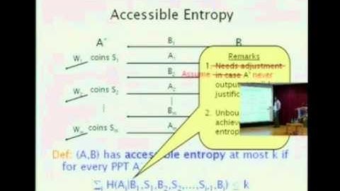 Salil Vadhan: Inaccessible Entropy