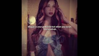 Megan is your girlfriend but when you scroll you breakup #katseye#edit#shorts