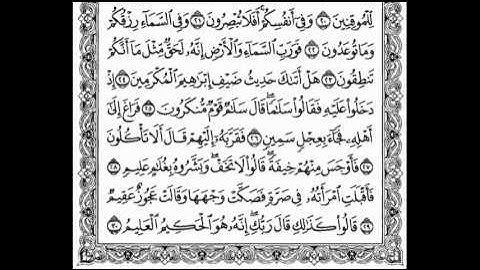 سورة الذاريات - القارئ ناصر القطامي