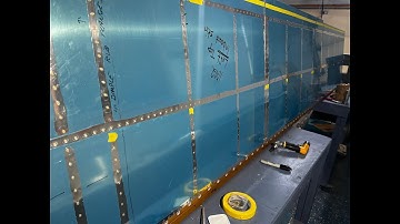 Vans RV10 Build Top wing skin riveting Part 1