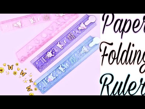 Paper Scale/ Paper folding Rular/Back to School/ Origami Paper - YouTube