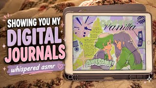 whispered asmr | showing you my completed digital journal