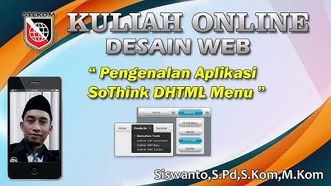 MATA KULIAH WEB DESIGN - Aplikasi SoThink DHTML Menu 9
