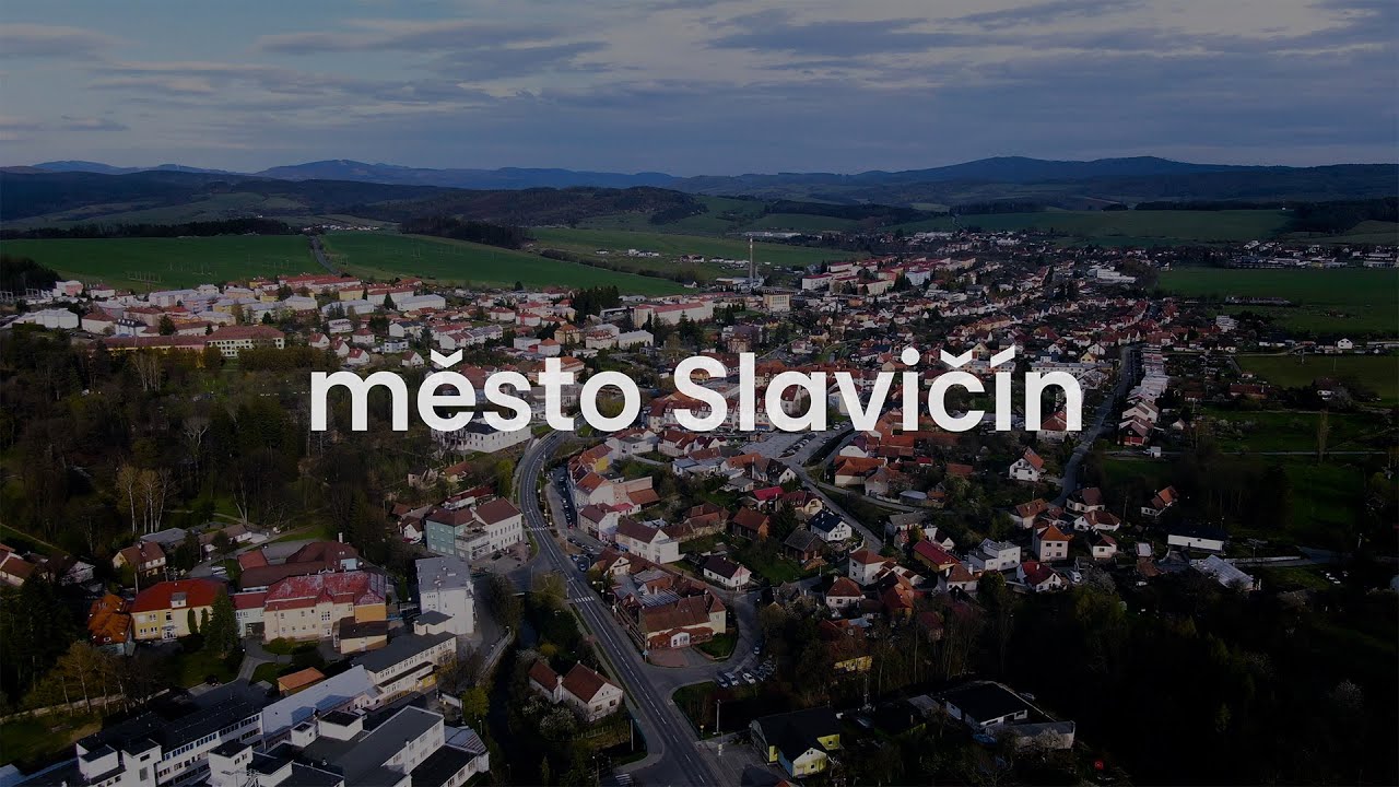 město Slavičín dronem - 4K
