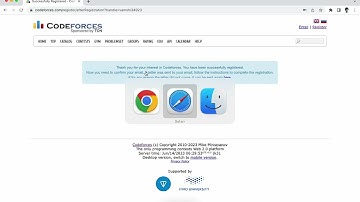 Creating a new account on Codeforces