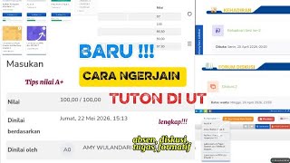 CARA NGERJAIN TUTON DI UT 2026 LENGKAP, PANDUAN APLIKASI E-LEARNING DISKUSI TUGAS CEK NILAI FORMATIF