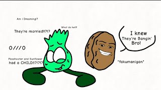 They Meet Their Future Child  Peashooter X Sunflower  Animation  Shitpost