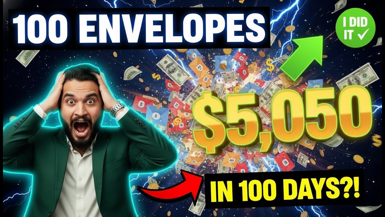 I Tried the 100 Envelope Challenge for 100 Days - Saved $5,050 (This Changed My Life)
