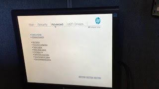 Virtualization VTX BIOS  setting on HP Elitedesk 800 G2 SFF