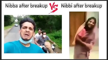 Nibba After Break Up Vs Nibbi After Break Up 💔🤣 #memes #funnyvideo