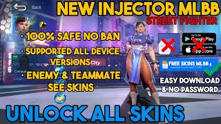 New MLBB Injector 2026 STREET FIGHTER COLLAB Unlock All SKINS FOR FREE! Enemy & Teammate See Skins 🔥 screenshot 3