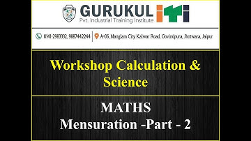 Workshop Calculation & Science - Mensuration Part - 2