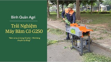 Máy băm cỏ G250 băng chuyền tự động | Giải pháp tiết kiệm thời gian, công sức cho bà con