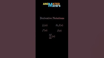 "Integral V/S Derivative Notation." #shorts  #mathvisualization
