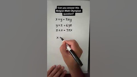 Can you finish the solution for this Belgian Olympiad math question?