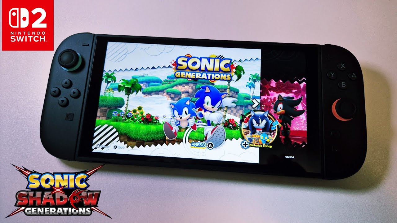 Sonic X Shadow Generations Nintendo Switch 2 Gameplay