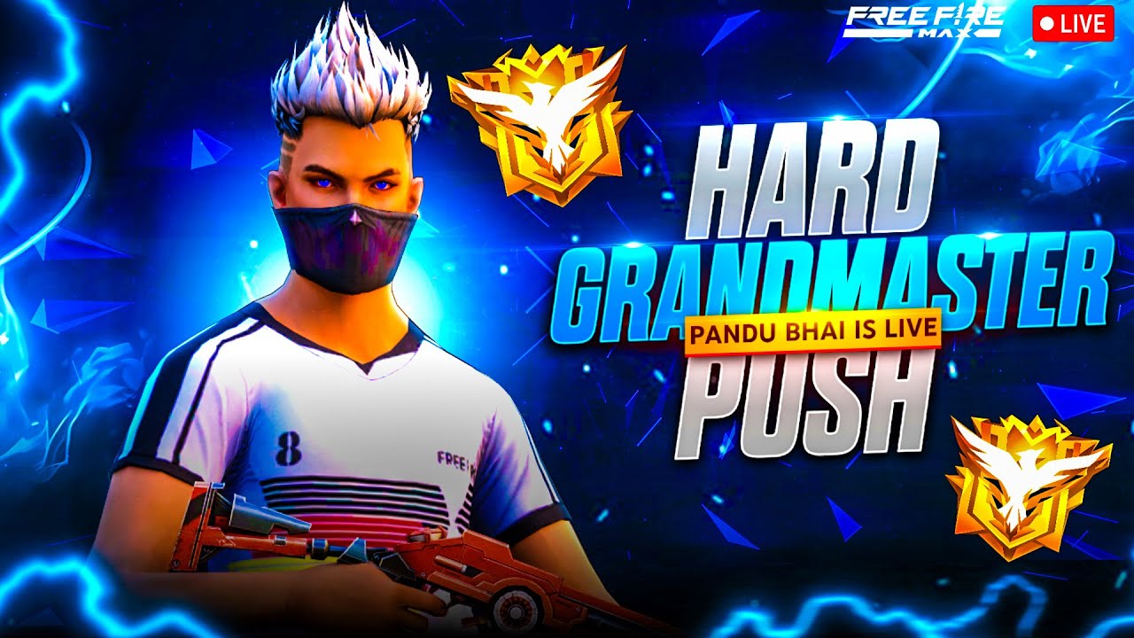 Telugu live stream - Pandu Free Fire - Grand Master lobby Rank Push ...