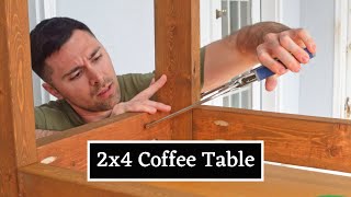 DIY 2x4 Coffee Table