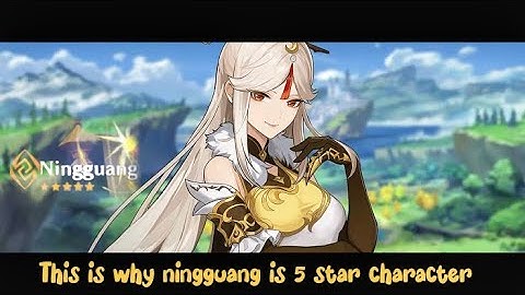 this is why ningguang is the 5 star character | genshin impact |