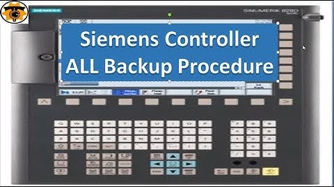 Siemens controller backup procedure |TGC|