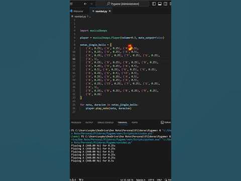 Feliz navidad con Python. #programacion #python #jinglebells - YouTube