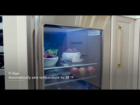 Under Counter Glass Door Refrigerator Cooling Modes