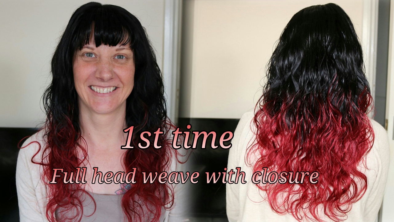 1st Time Full Head Weave With Closure European Hair Youtube