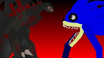 Sinister shin Godzilla vs shin sonic | sticknode animation