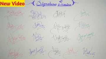 Custom Signature / New Signature Session Video | Signs for Subscribers