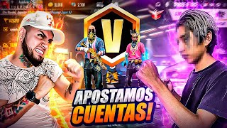 INFLUENCERS APUESTAN *CUENTAS VERIFICADAS* EN UN PVP TOXICO!! FREE FIRE ¿Pierdo mi cuenta? 