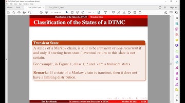 Transient State, Ergodic Markov Chains, Aperiodic & Periodic States || Tutorial 7 (K)