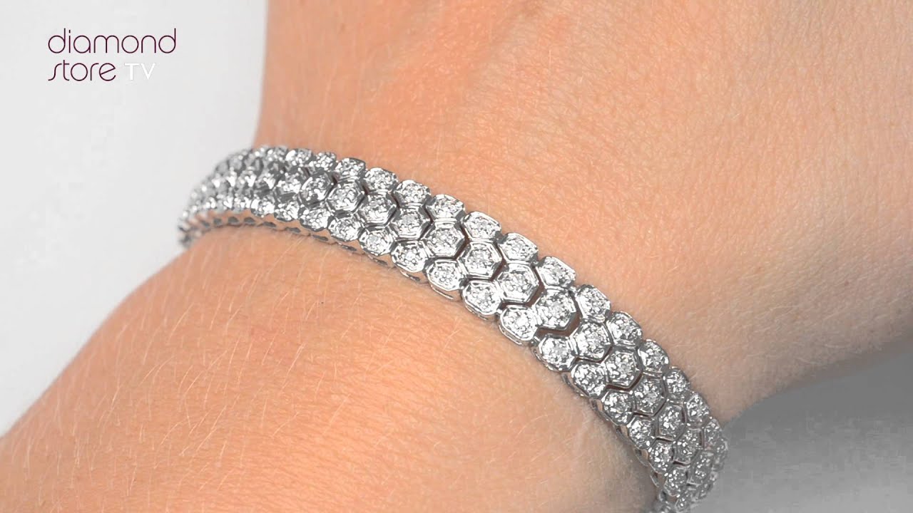 18 Karat White Gold Elegant Diamond Tennis Bracelet For Sale at 1stDibs |  elegant diamond bracelet