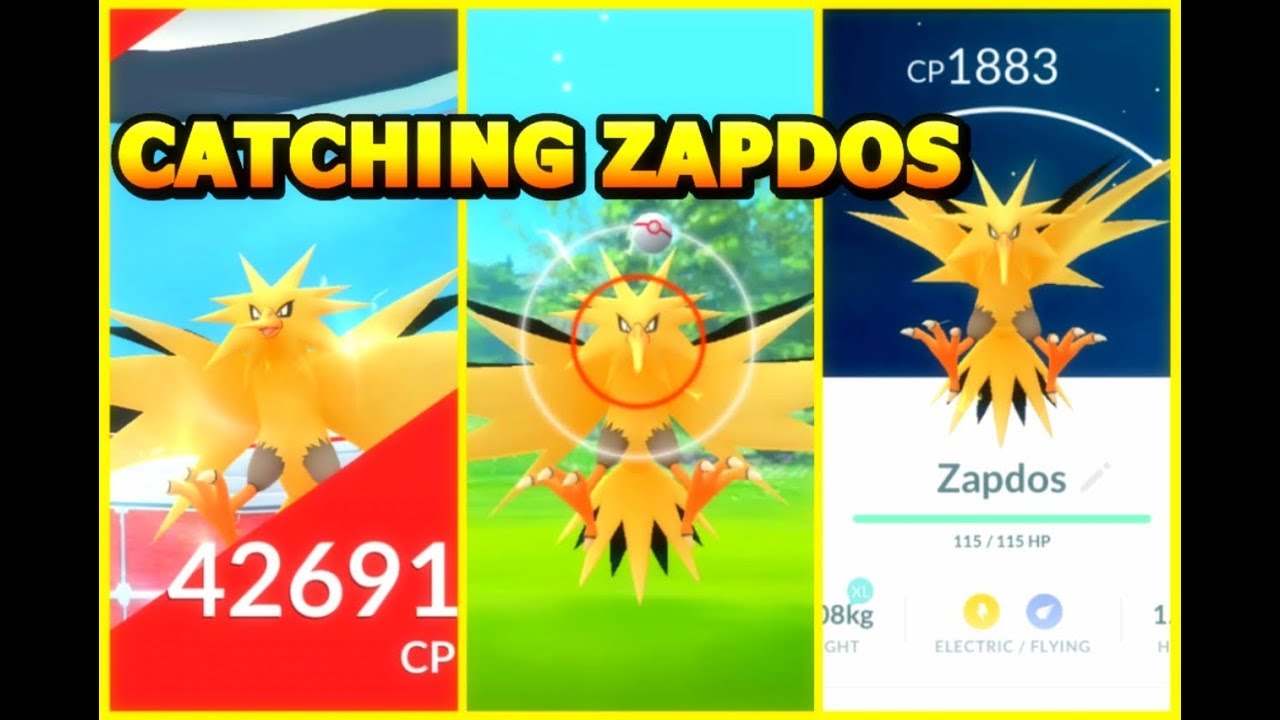 ⚡ZAPDOS⚡ IS HERE, HOW TO CATCH ZAPDOS IN POKEMON GO