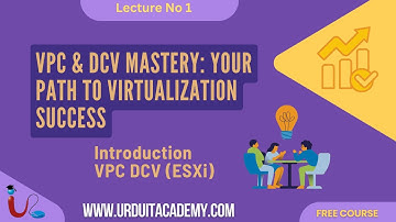 introduction VPC DCV Lecture 1 (ESXi) || Virtualization Basics || URDU IT Academy