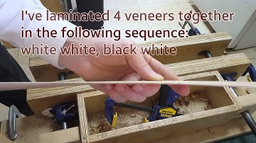 Stringing, inlay drawer, by hand