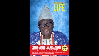 Chief Ayoola Akanwo's Full Funeral Chapel Service