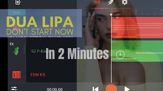 How Dua Lipa Don't start now was made in 2 minutes 4 secs | Garage band/ Bandlab Tutorial screenshot 2