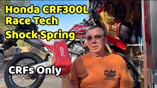 Honda CRF300L Race Tech Rear Shock Spring Install CRFs Only