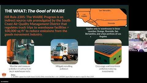 The Who, What, WAIRE for SCAQMD ISR 2305 Reporting   SD 480p