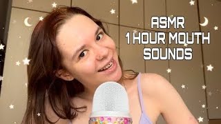 ASMR ONE HOUR OF MOUTH SOUNDS ( 1 hour-long mouth sounds of all kind )