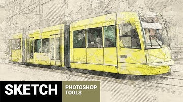 Architectum 2 - Sketch Tools Photoshop Action Tutorial